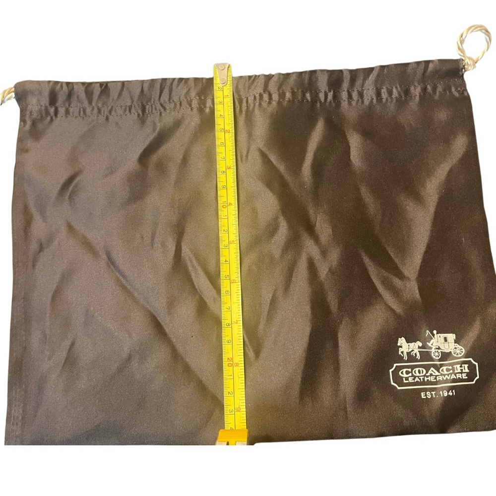 Coach Brown Drawstring Dust Bag - image 6
